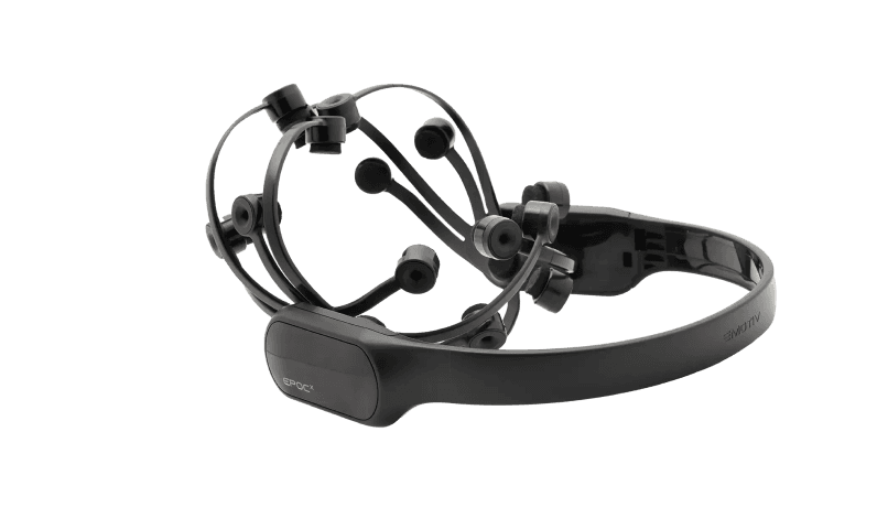 Emotiv EPOC X headset with its sensor positions